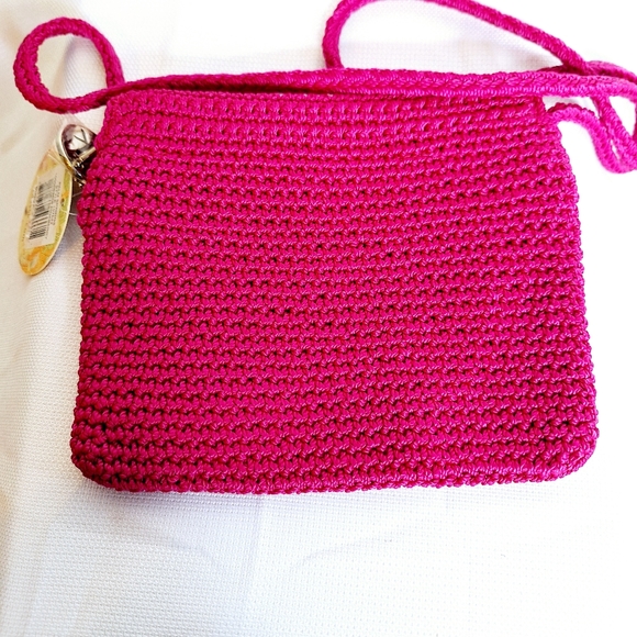 NWT The Sak brand " The Palm Springs Cross Body" bohemian core crocheted bag. - Picture 2 of 11